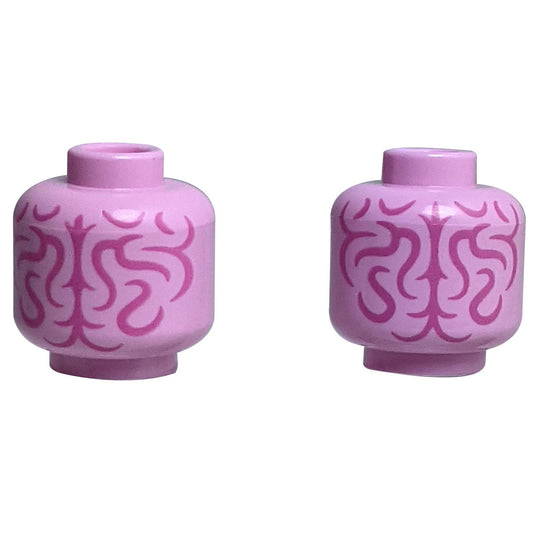 Minifigure Head with Brain Pattern