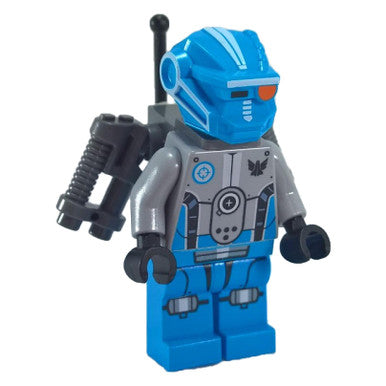 Dark Azure Robot Sidekick with Jet Pack