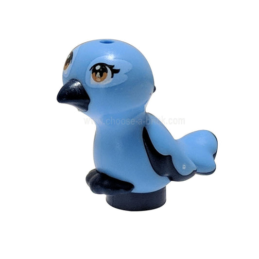 Dark Blue Bird, Friends - Elves, Feet Joined with Medium Blue Body and Medium Dark Flesh Eyes Pattern