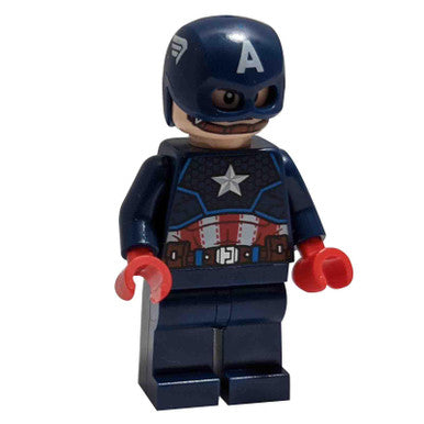 Captain America - Dark Blue Suit, Red Hands, Helmet