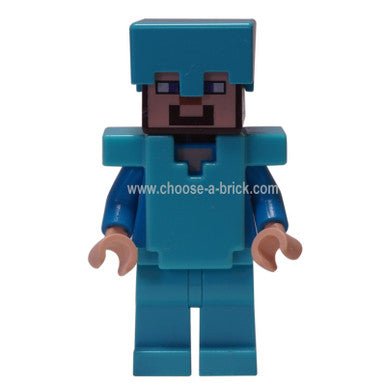 Steve (MIN015) with Diamond Helmet, Diamond Leg Armor, and Diamond Armor