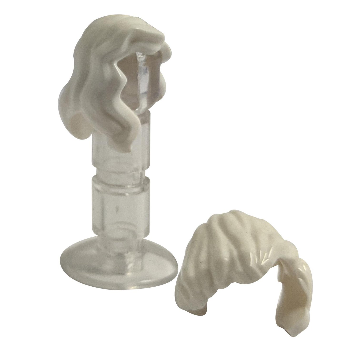 Minifigure, Hair Female Mid-Length with Part over Right Shoulder