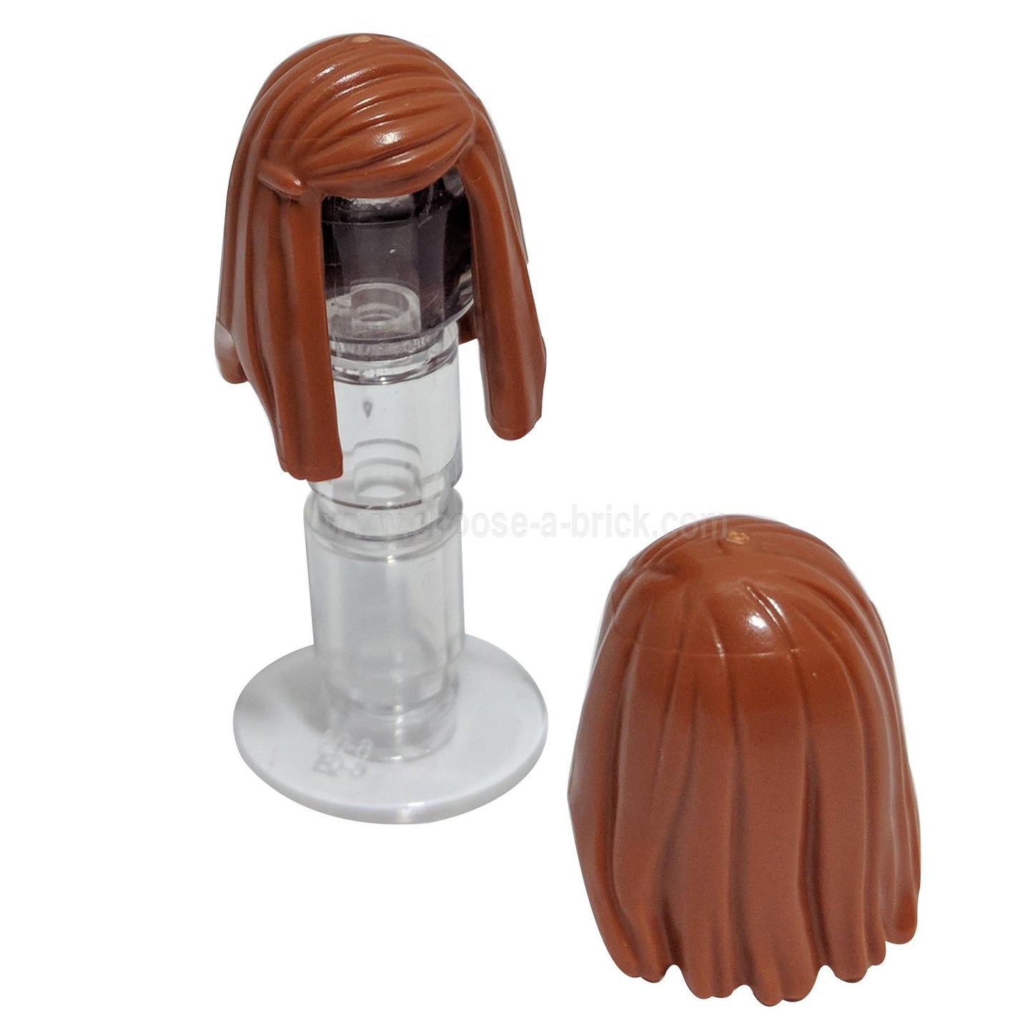 Minifigure, Hair Female Long Straight with Left Side Part