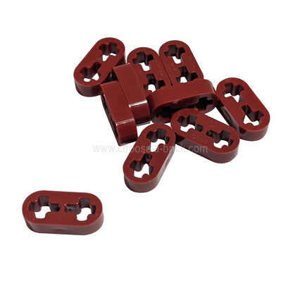 Technic, Liftarm Thin 1 x 2 - Axle Holes dark red