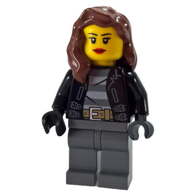 Female City Bandit with Black Jacket and Brown Hair