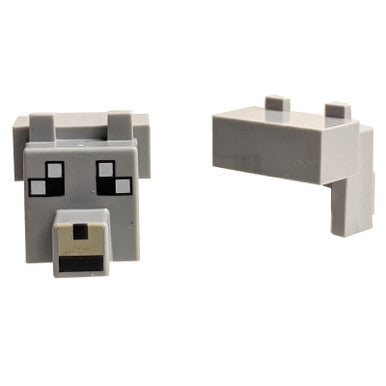 Minecraft Wolf Head