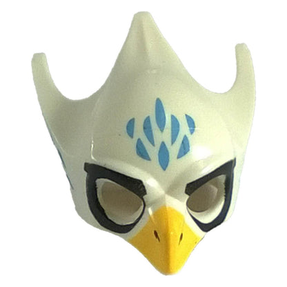 Headgear Mask Bird (Eagle) with Yellow Beak Medium Blue Feathers and Black Eye Circles Pattern