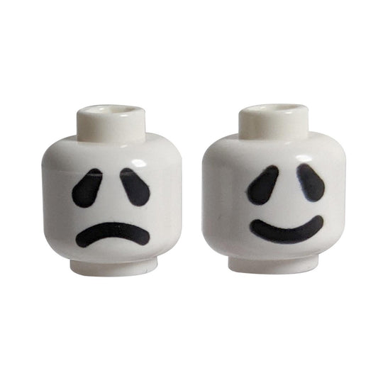 Minifigure, Head Dual Sided Ghost