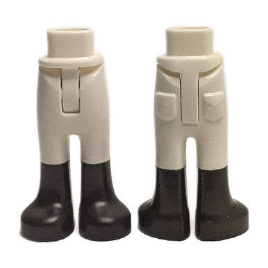 Mini Doll White Trousers with Molded Black Boots