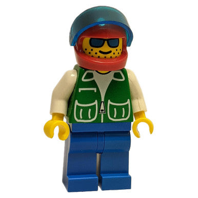 Minifigure with Helmet and Green Jacket