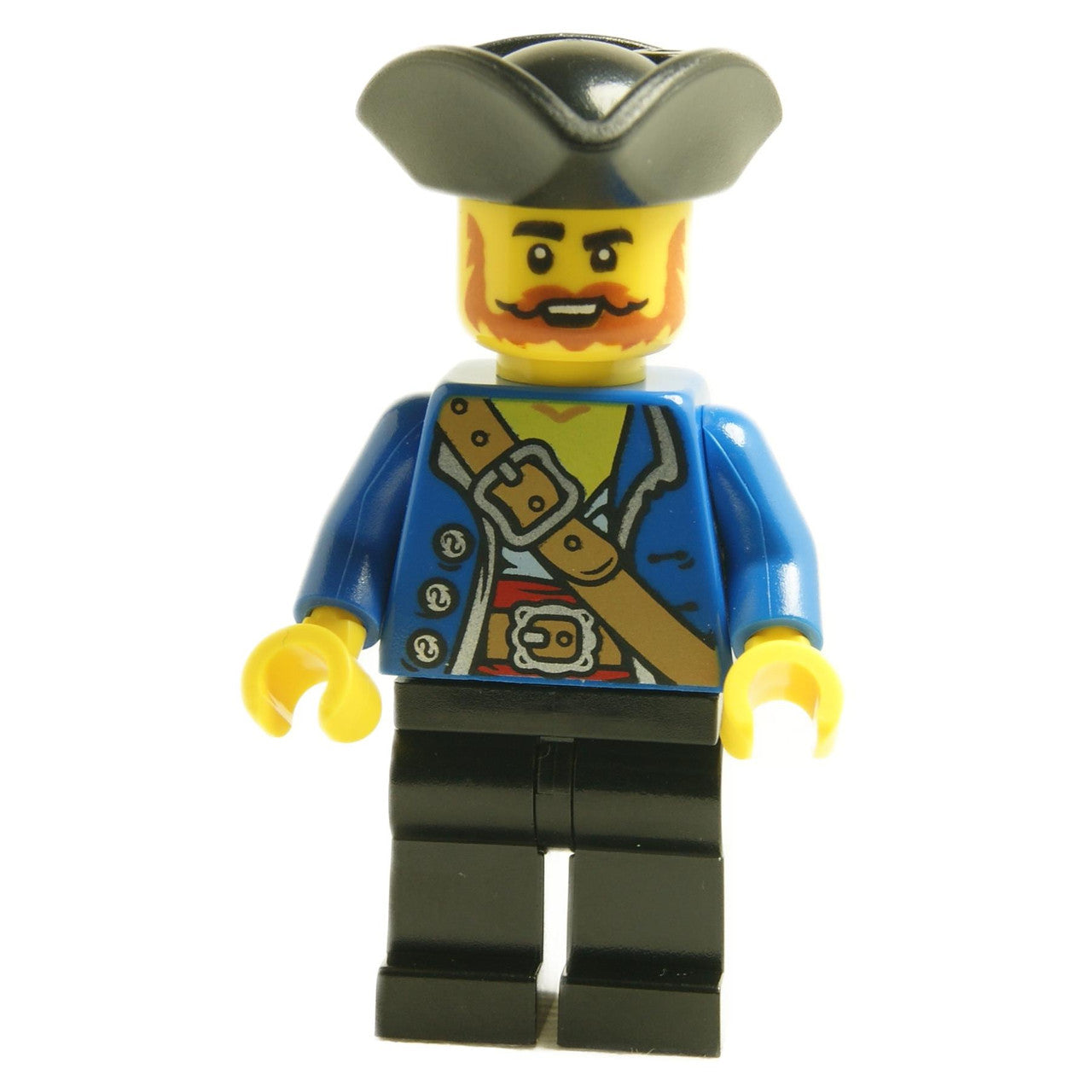 Pirate - Male with Black Tricorne,  Beard and Moustache