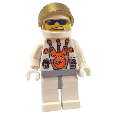 Mars Mission Astronaut with Helmet and Sunglasses, Smirk, and Headset