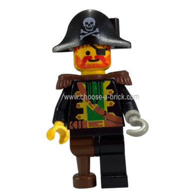 Captain Red Beard with Pirate Hat with Skull