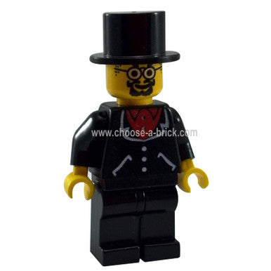 Lord Sam Sinister - Suit with 3 Buttons Black - Black Legs Top Hat