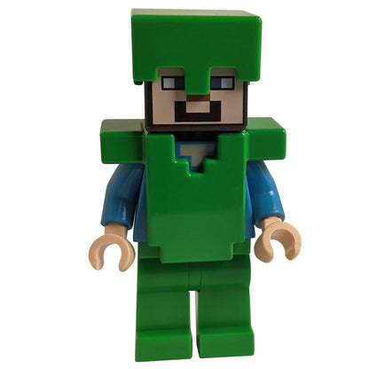 Steve - Bright Green Legs, Helmet, and Armor