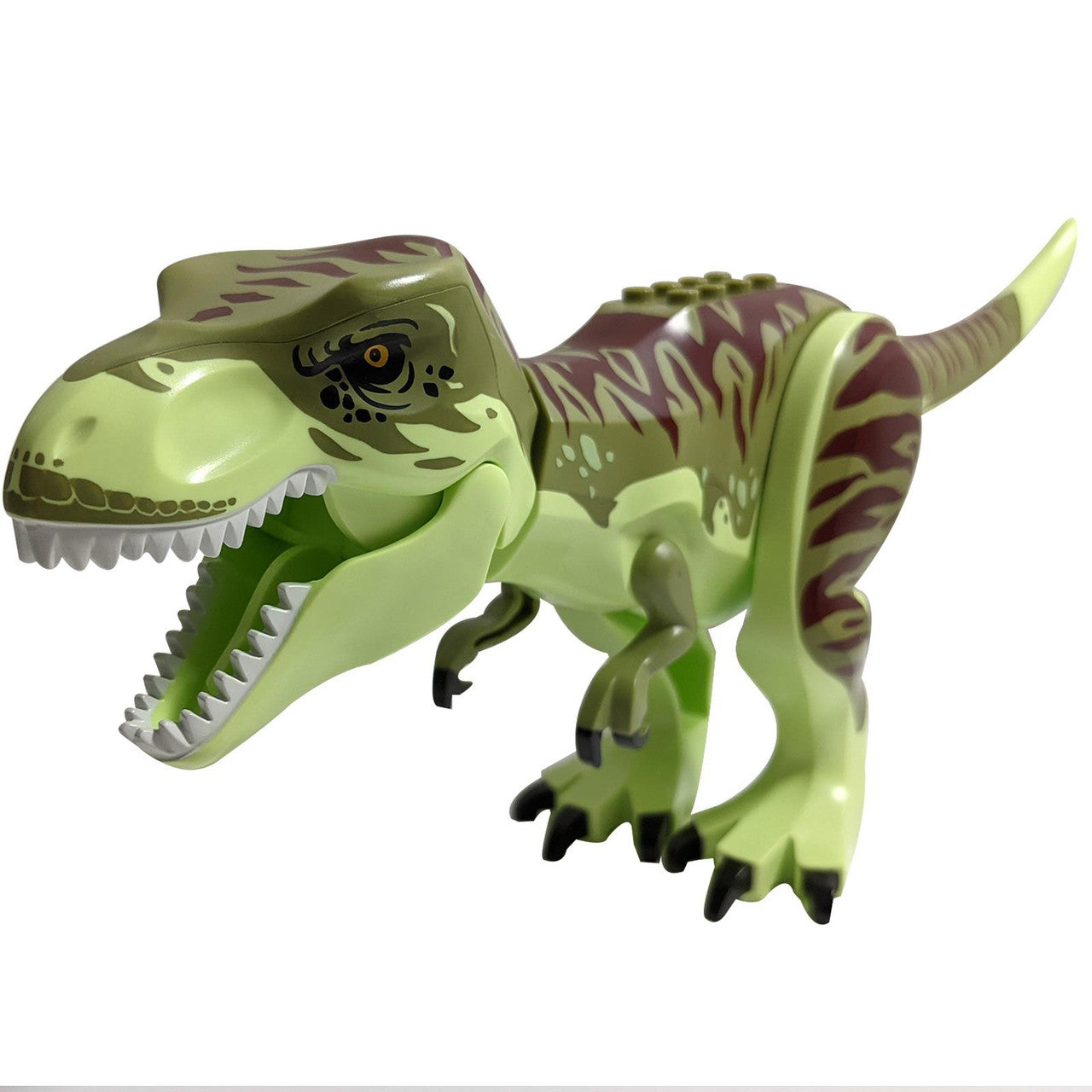 Dinosaur Tyrannosaurus Rex with Olive Green Back and Dark Red Markings