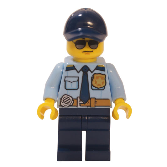 City Officer Shirt with  Dark Blue Cap, Sunglasses