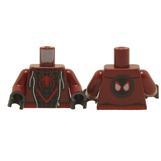 Torso Jacket and Spider-Man Costume Red Spider Pattern (Miles Morales) / Dark Red Arms / Black Hand