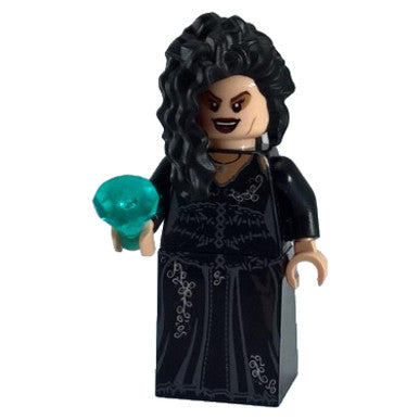 Bellatrix Lestrange, Printed Black Dress, Long Black Hair