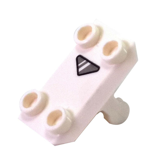 LEGO Parts - Minifig, Shield Rectangular with 4 Studs with Gray 