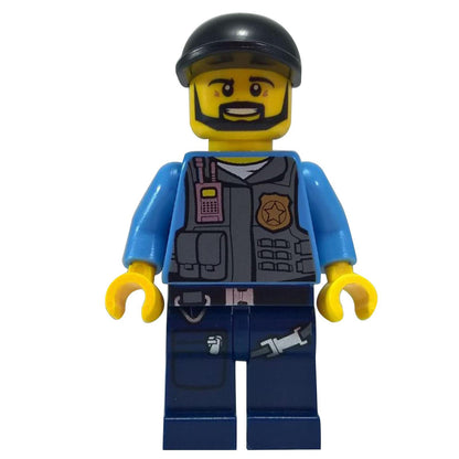 Police - LEGO City Undercover Elite Police Officer 1 - Brown Beard