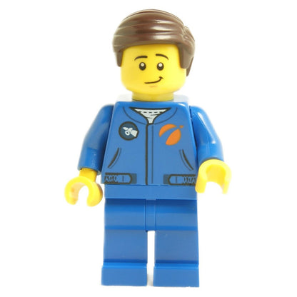 Male Astronaut with blue spacesuit