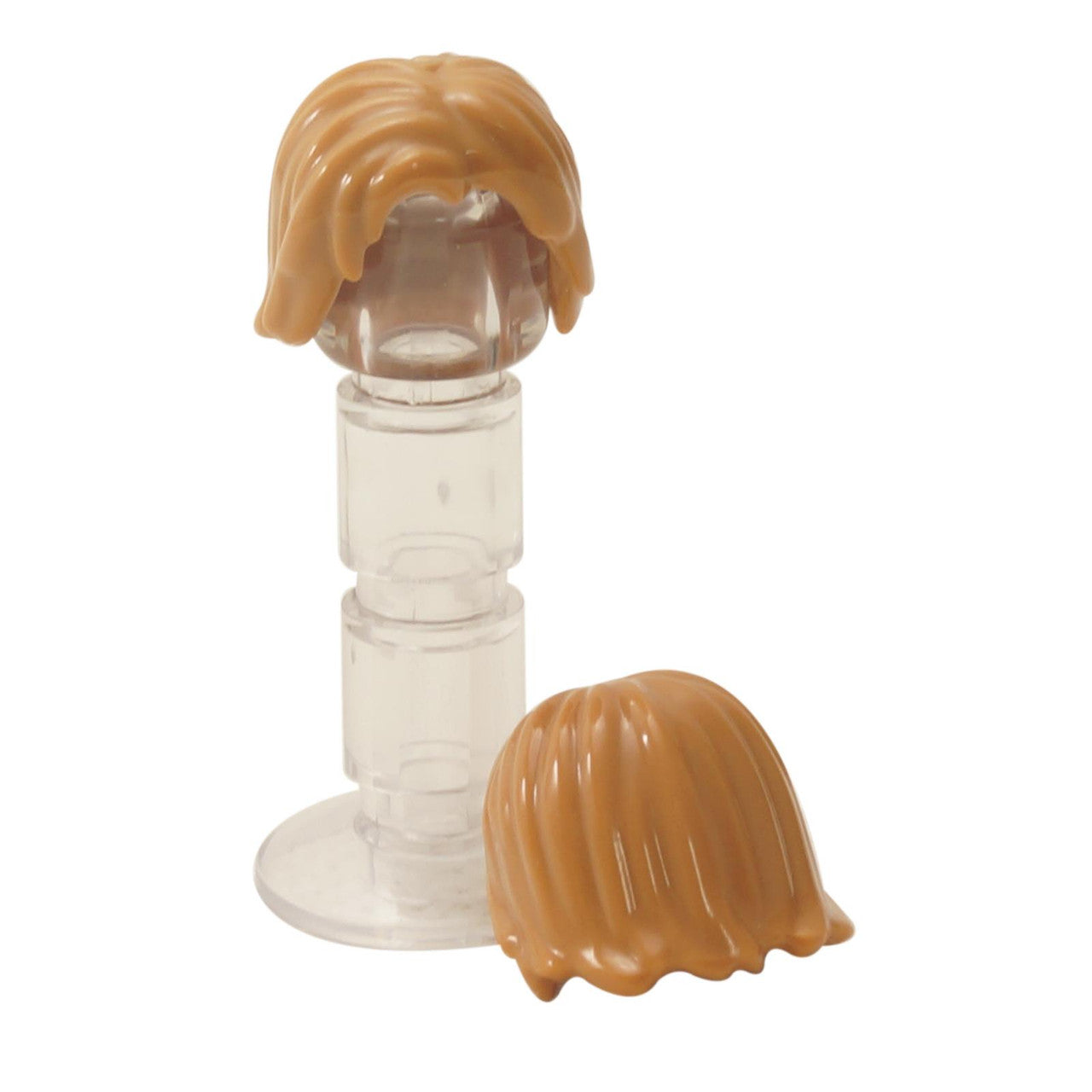 Minifigure, Hair Mid-Length Tousled with Center Part