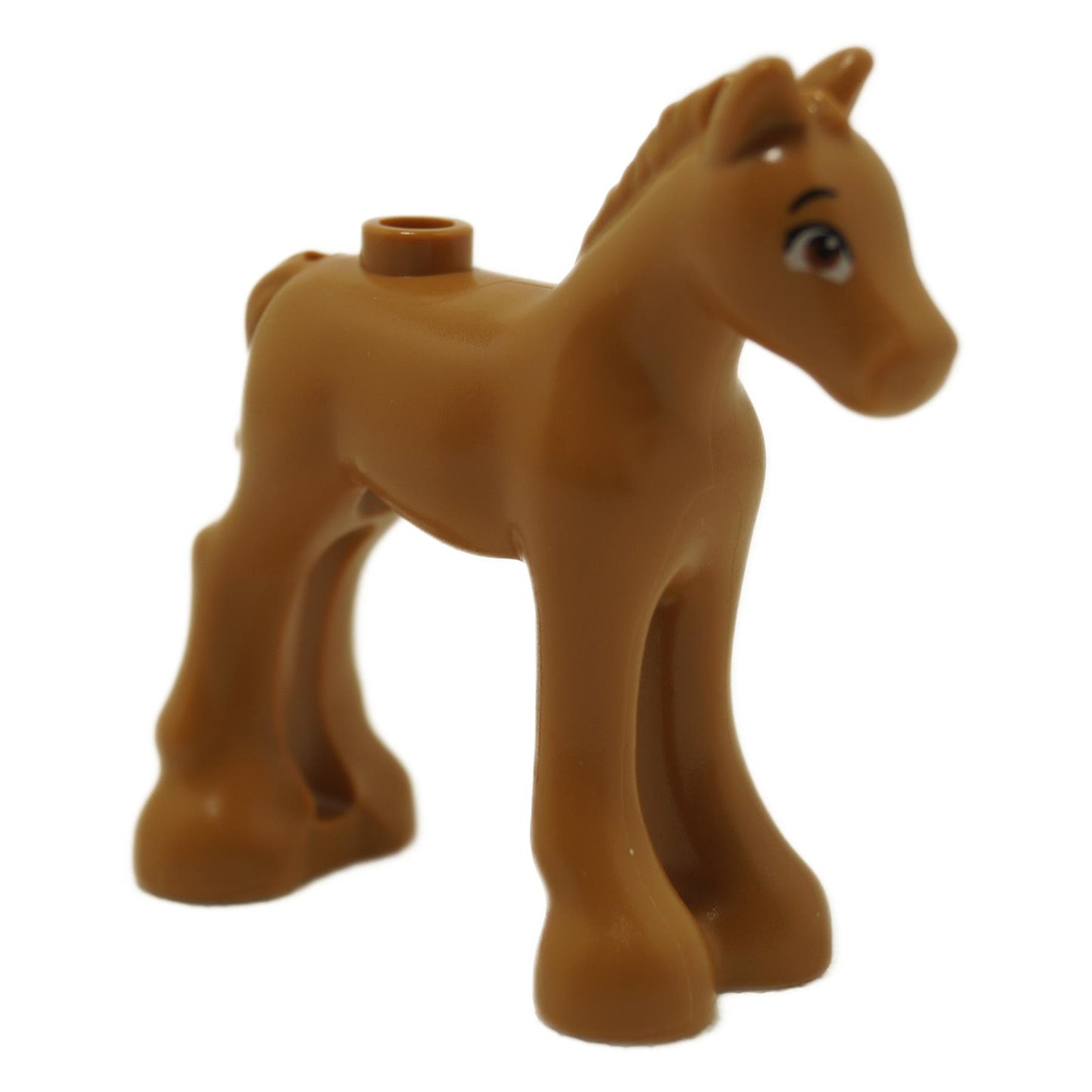 Horse, Friends, Foal with Dark Orange Eyes with Black Eyebrows and Eyelashes Pattern (Peanut)