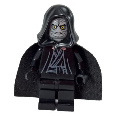 Emperor Palpatine - Light Bluish Gray Head, Black Hands