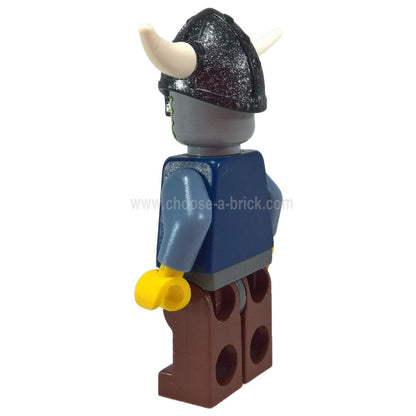 Viking Warrior with Armor, Sand Blue Arms, Reddish Brown Legs (vik024)