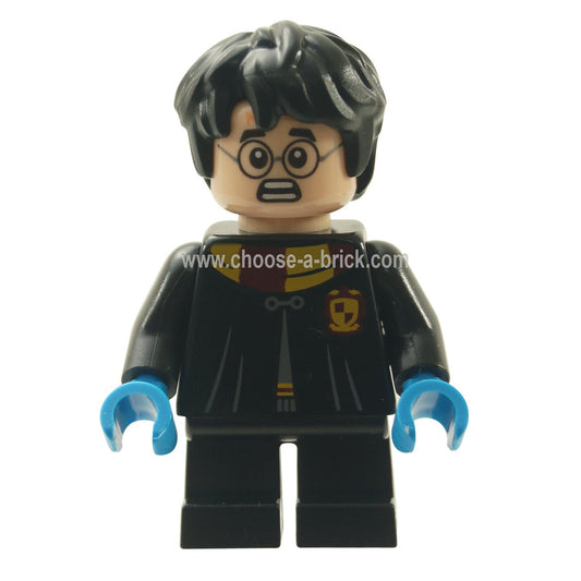 LEGO MInifigure - Harry Potter, Black Torso Gryffindor Robe, Black Short Legs