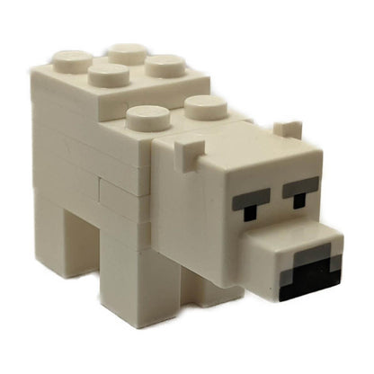 Minecraft Polar Bear Baby - Brick Built