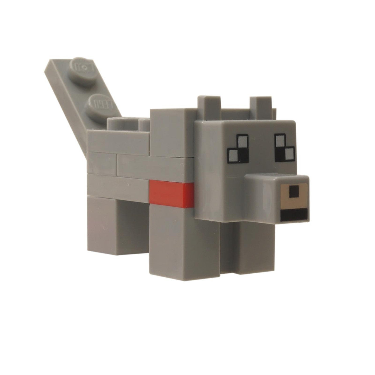 LEGO® Minecraft Wolf Version 1 with pixelated design