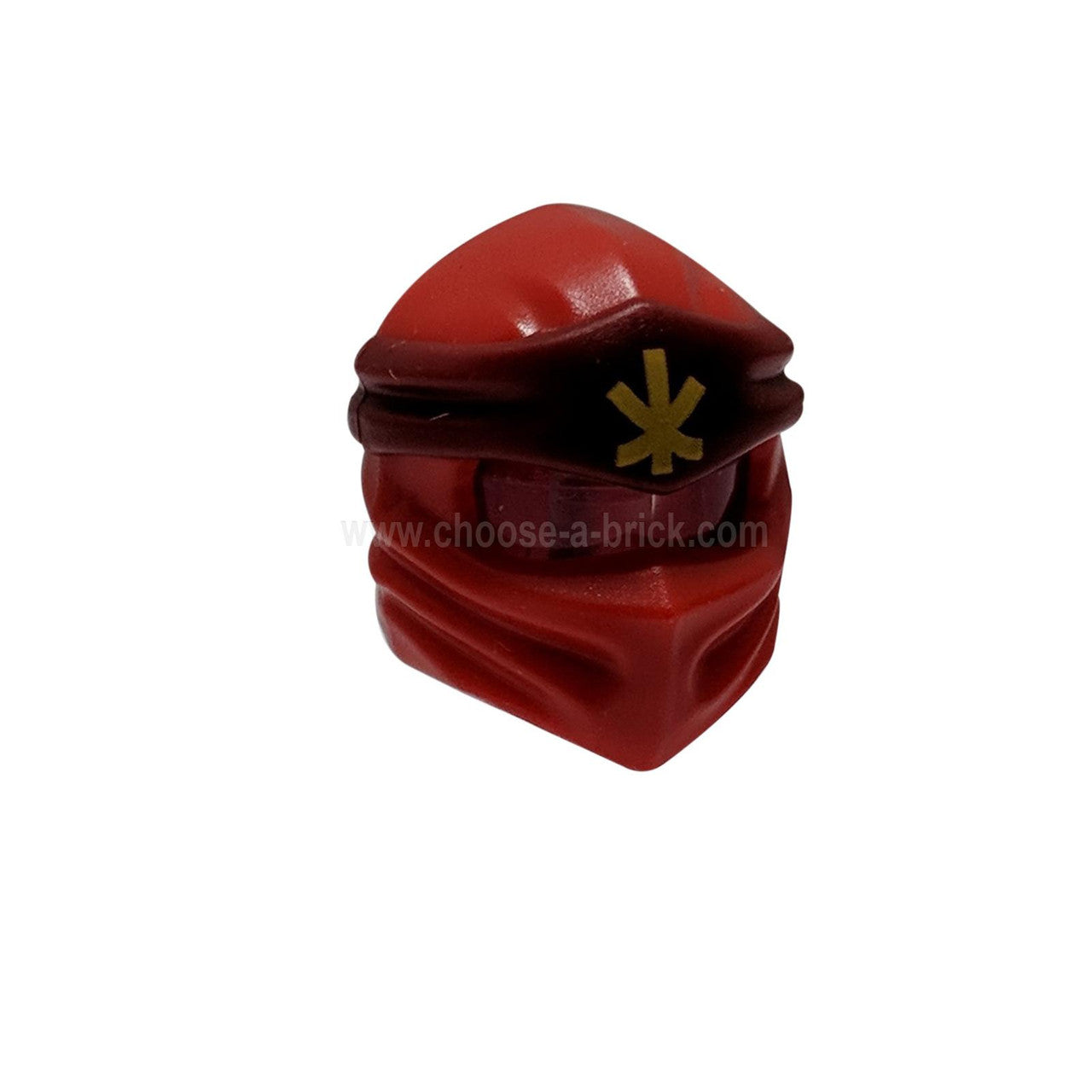 Minifigure, Headgear Ninjago Wrap Type 4 with Dark Red Headband and Yellow Ninjago Logogram 'K' Pat