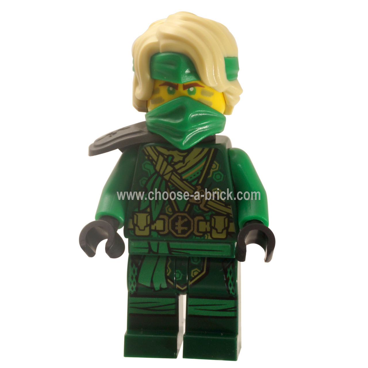 Lloyd - The Island, Mask and Hair with Bandana, Armor Shoulder Pad with weapon