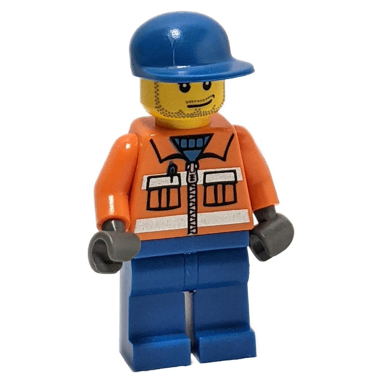 Ground Crew - Ready for Action with Orange Zipper Jacket & Blue Cap