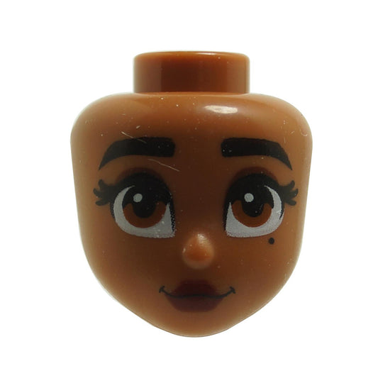 Mini Doll Head Beautiful Brown Eyes and Detailed Features