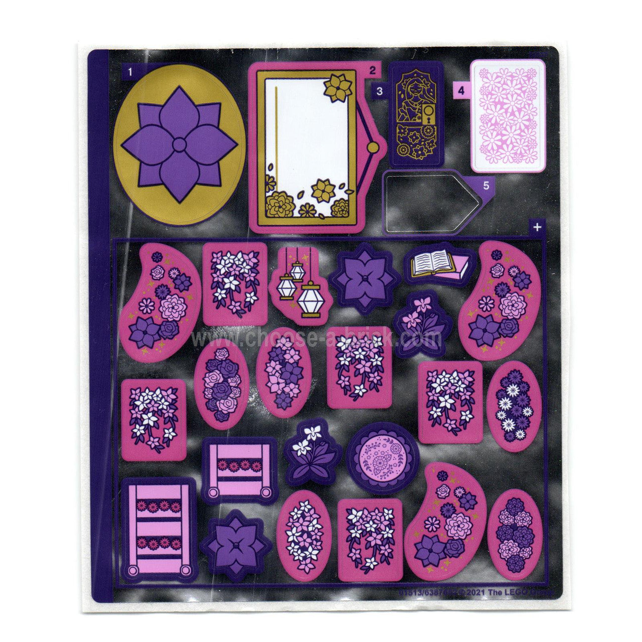 Sticker Sheet for Set 43201, Mirrored - (01513/6387652)