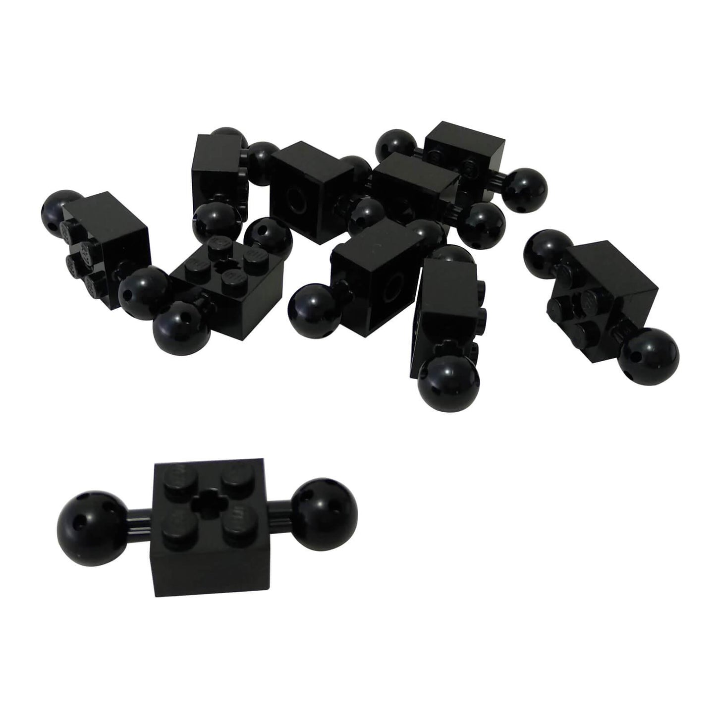 Technic, Brick Modified 2 x 2 with Balls with Holes and Axle Hole