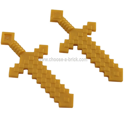 Minifig, Weapon Sword, Blocky (Minecraft Sword)