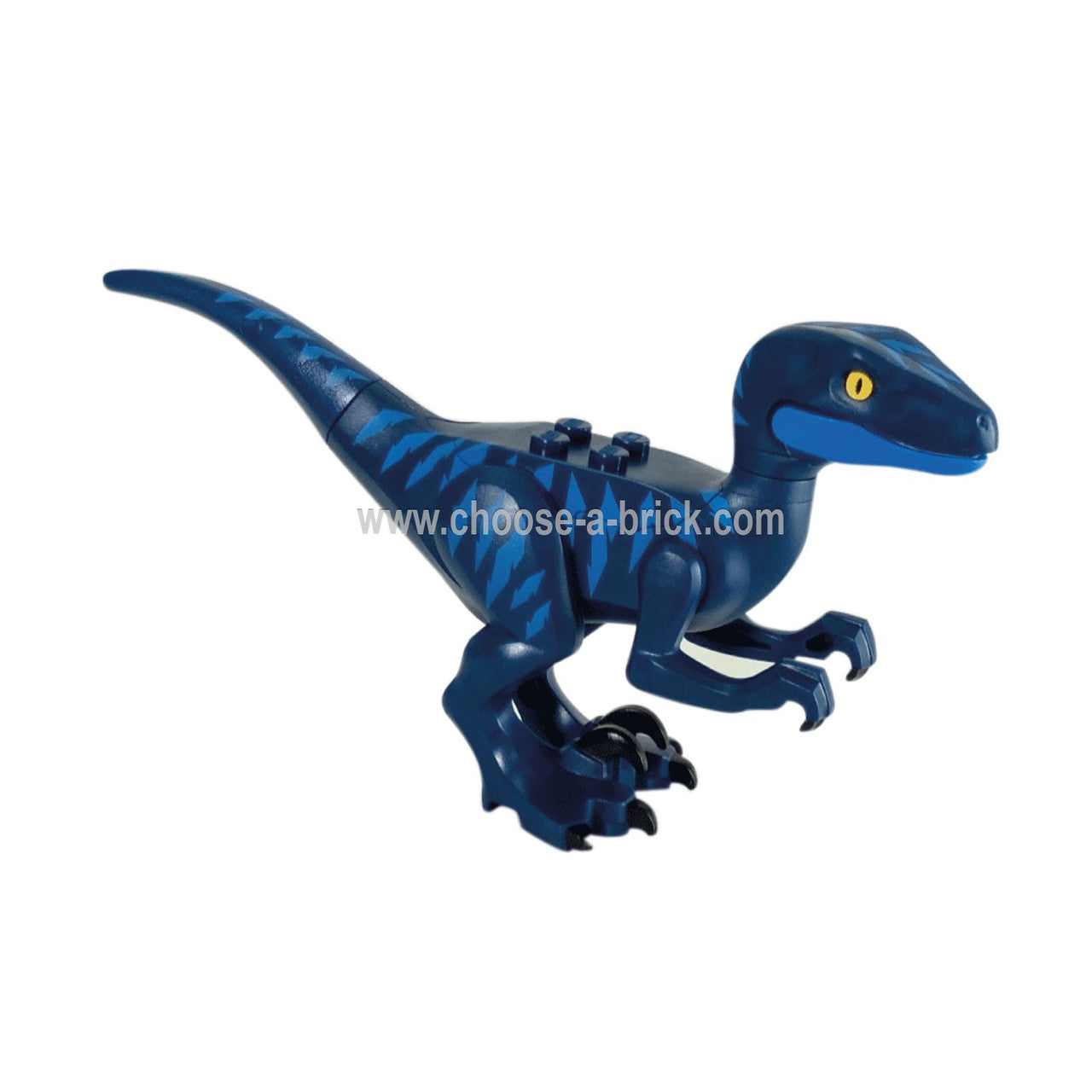 Veloci raptor with Blue Markings LEGO Dinosaurs side looking