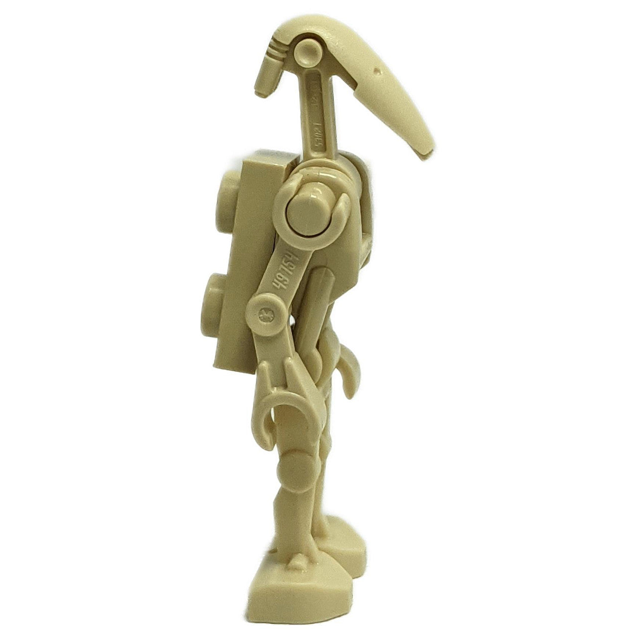 Battle Droid - Tan, Bent Arms, 1 x 2 Plate on Bac - side