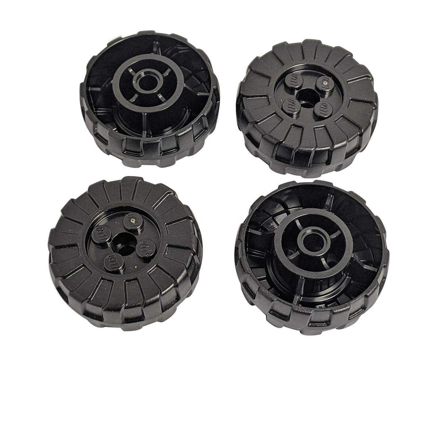 Wheel Hard Plastic, Treaded 36mm D. with 4 Studs