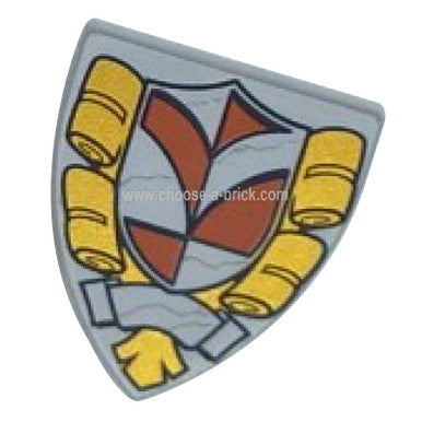 Shield Triangular with Town Hall Pattern