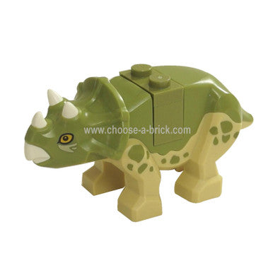 Dinosaur, Triceratops Baby with Brick and Plate