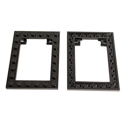 Plate, Modified 6 x 8 Trap Door Frame Horizontal (Long Pin Holders)