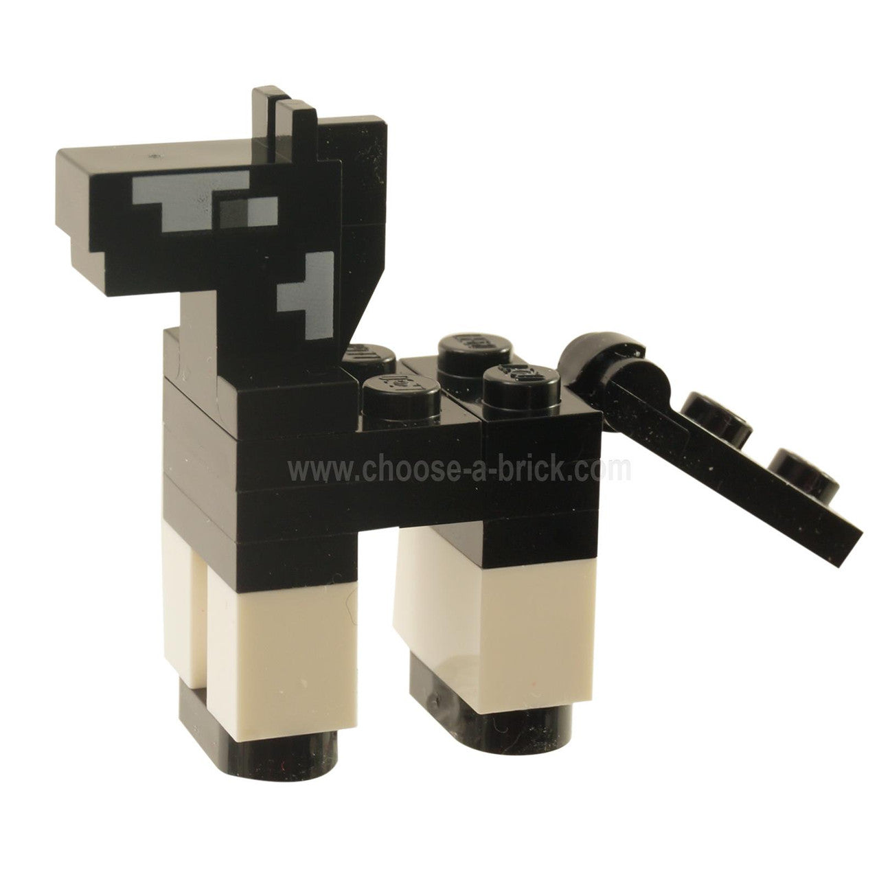 Minecraft Horse Baby black - Brick Built