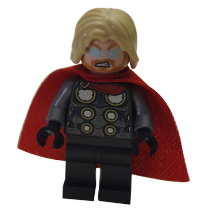 LEGO Minifigure - Thor - Spongy Cape, Pearl Dark Gray Legs