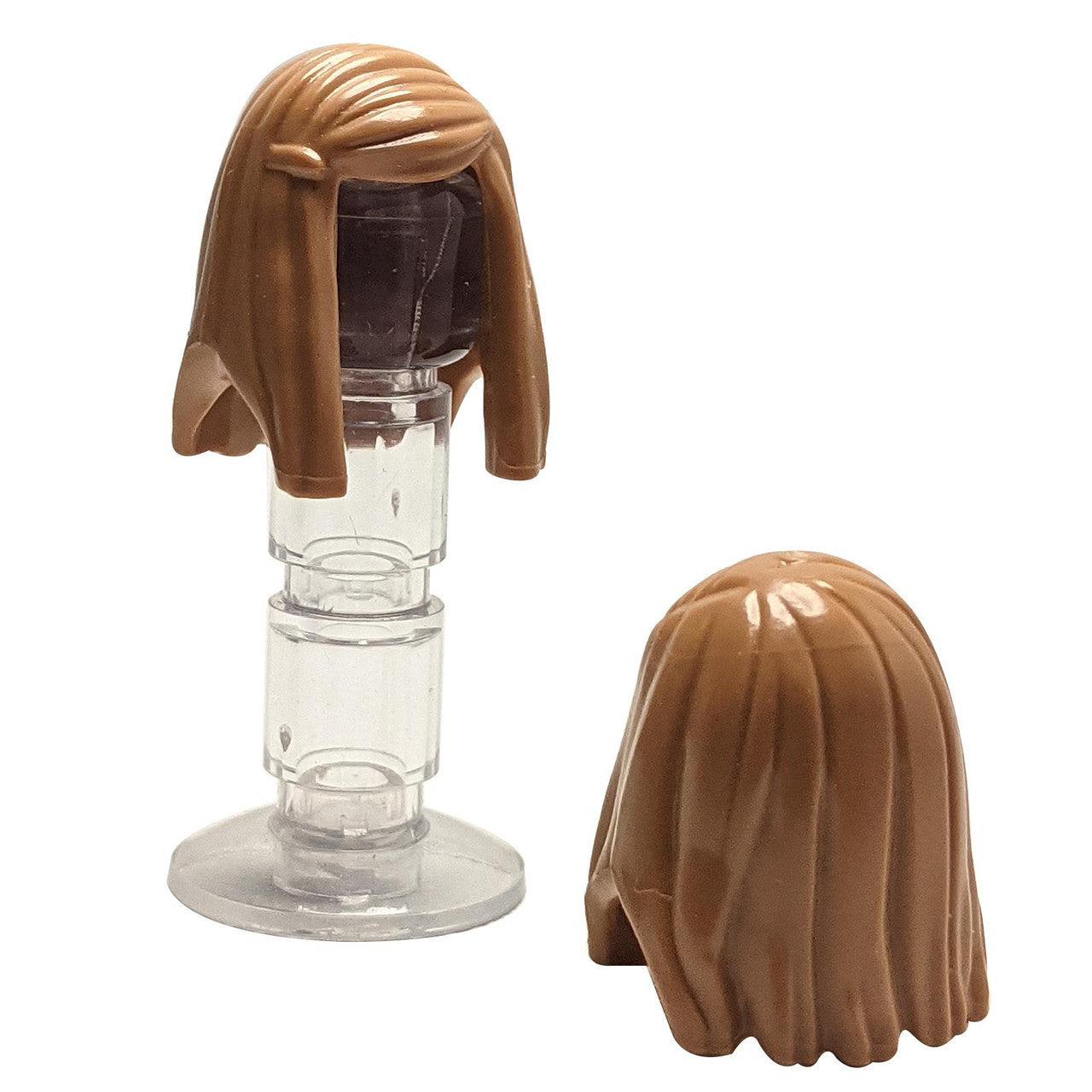 Minifigure, Hair Female Long Straight with Left Side Part