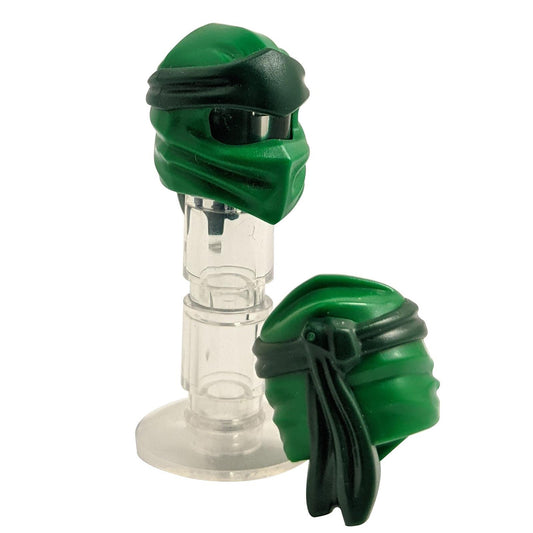 Minifigure, Headgear Ninjago Wrap Type 4 with Molded Dark Green Headband Pattern